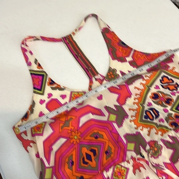 Alice and Trixie Silk Aztec Print Halter Neck T Back Mini Dress Sz XS - Picture 6 of 9